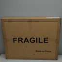 Kate and Laurel McKinder Mid-Century Asymmetrical Wood Wall Mirror; 24 x 28; Black; Decorative Geometric Irregular Mirror with Robust Wooden Frame and Mid-Century Mirror Look