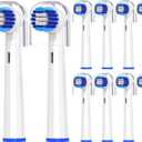 Replacement Toothbrush Heads Compatible with Bitvae R1/R2 - Rotating Electric Brush Heads Compatible with Oral B Braun Pro 500/1000/1500/3000/5000/7000/7500/8000 Series, White, 10 Pack