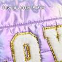 3 x Hiroyuki Iridescent Makeup Bag, 14 inches Cosmetic Bag, Large Capacity Travel Pouch (Hair, purple)