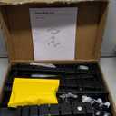 28-Inch Mobile Standing Desk, Computer Workstations with Cup Holder, Portable Standing Desk with Lockable Wheels, Rolling Table for Home Office Classroom Hospital (Jet - Black)