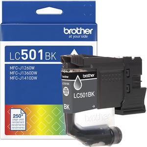 Brother Genuine LC501BK Standard Yield Black Ink Cartridge (for use with Work Smart 1260W, 1360DW, and1410DW Printers)