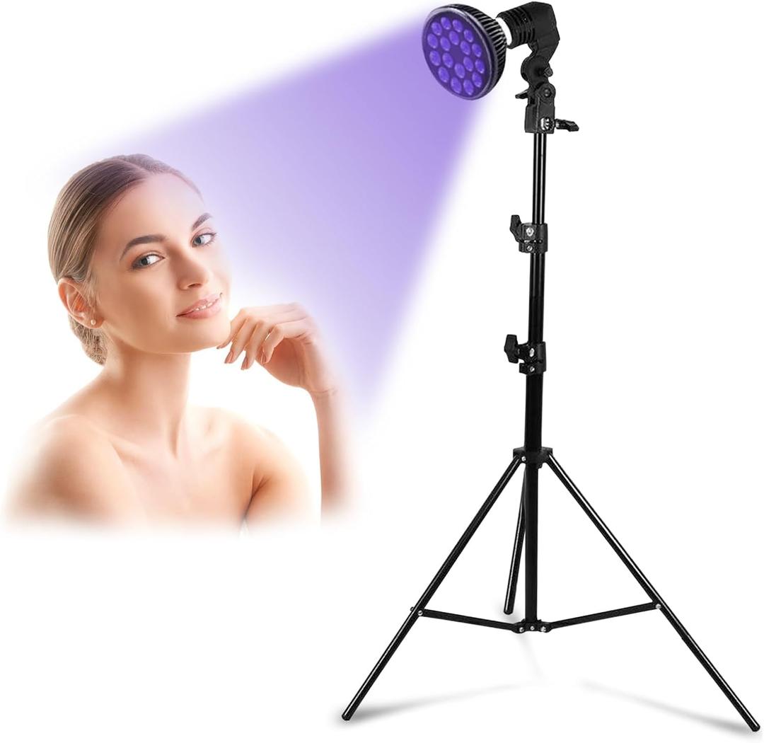 Tanning Lamp for Home Use with Adjustable Stand Purple Light for Indoor