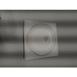 COLLECTIVE HOME - Ceramic Jewelry Tray, Decorative Trinket Dish for Rings Earrings Necklaces Bracelet Watch Keys, Birthday Mother's Day Christmas Gift for Women, 4.75", White Surface (M)