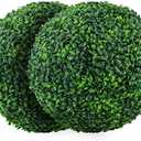 Sunnyglade 2 PCS 15.7 inch 4 Layers Artificial Plant Topiary Ball Faux Boxwood Decorative Balls for Backyard, Balcony,Garden, Wedding and Home Décor (15.7 inch)