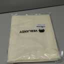 Veblandy Rectangle Tablecloth 52x70 inch Linen Textured Waterproof Table Cloth Stain and Wrinkle Resistant Washable, Decorative Fabric Table Cover for Outdoor and Indoor Use, Ivory