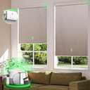 2 Pack Motorized Blinds with Remote, No Drill Cordless Roller Shades, 100% Blackout Smart Blinds, Compatible with Alexa, Google, Automatic Blinds for Windows,  30" W x 72",  23"W x 72" 