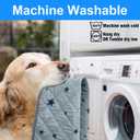 RIOUSSI Washable Pee Pads for Dogs, Reusable, Absorbent, Leakproof, Non Slip Pet Puppy Pads for Potty Training. Gray Stars, 48x65 Inch (Pack of 1)