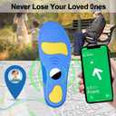 RFUNGUANGO Airtag Shoe Insert Kids, Insoles for Airtag Hidden Holder, Tracker Devise Case for Kids, Comfortable Inserts for Shoes, Upgraded Insole (Blue, 9.25-9.84IN Men 5.5/W's 7.5-M's7/W's 9)