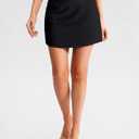 SANTINY Women's Swim Skirt with 2 Pockets High Waisted Tummy Control Tankini Swimsuit Bathing Suit Bottoms for Women (Black, L)