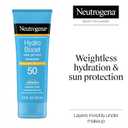 Neutrogena Hydro Boost Water Gel Sunscreen SPF 50, OilFree Hydrating & WaterResistant Face & Body Sunscreen Lotion, NonGreasy, Broad Spectrum, Lightweight Moisturizer, 3 fl oz