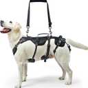 PUPTECK Dog Lift Harness for Medium Large Sized Dog, Rehabilitation Sling for Hind Leg Support, Multifunctional Mobility Assistance Harness for Old, Disabled, Joint Injuries, Arthritis, Paralysis Dogs (Black)