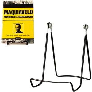 KINGDOM SOLUTIONS MADE IN USA 4-Pack Sturdy & Durable Adjustable Metal Easels to Display Books, Frames, Comics, Plates & More - Unique on the Market (Black)