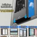 37.5-39.4 Inch Vertical Window Fan For Sliding Windows Window Exhaust Fan Waterproof Vertical Window Fan With Living Rooms Bedroom Attics Garages