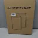 Cutting Board for Kitchen, Stainless Steel Cutting Board Double Sided, 304 Stainless Steel and Wheat Straw PP, Food-Grade, Scratch-resistant, Large Size 17.112.4"