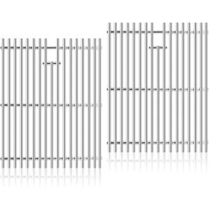 Criditpid Grill Grates for Home Depot Nexgrill 4 Burner 720-0830H, 720-0783E, 720-0783C, 5 Burner 720-0888, 720-0888N, Grill Replacement Parts for Kenmore, Uniflame, 17" Stainless Steel Cooking Grids