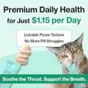 Doctor By Cat Breath Bronchial Supplements Cat Sneezing Treatment Asthma Cold Cough Nose Relief Respiratory&Immune Support with TF-343-30 lickable Formula Individually Packaged, Chicken (1 Pack)