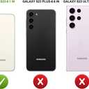 Compatible with Samsung Galaxy S23 Cases with Design, Cute Transparent Phone Case for Women Girls Girly with Heavy Duty Protective Bumper (Clear Dogs Paws)