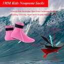 Kids Neoprene Socks 3mm Wetsuit Socks Beach Booties for Little Kids Swimming Snorkeling Surfing Diving