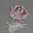 Fairy Theme Birthday Party Decorations - 1pcs Glittery Silver Fairies Happy Birthday Banner, 2pcs Purple Fairy Banner Bunting Garlands, 6pcs Fairies Themed Hanging Swirls (6 styles)