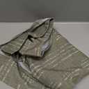 jinchan Boho Kitchen Curtains Linen Tier Curtains 24 Inches Bohemian Cafe Small Drapes Gray Striped Mudcloth Farmhouse for Bathroom RV Camper Light Filtering Rod Pocket 2 Panels Sage Green