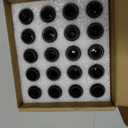 GAsupply 12x1.25 Lug Nuts Black, Closed End Bulge Acorn Lug Nuts Cone Seat 1.38" 35mm Tall 3/4" 19mm Hex, 20 Pack