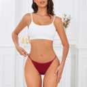 oshkang Cotton G-String Thongs for Women Underwear Breathable Stretch Low Rise Panties T-back Sexy Ladies 8 Pack (XS)