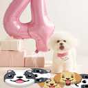 40Pcs Dog Birthday Decorations Pawty Birthday Plates and Napkins Set Supplies for Baby Shower Dog puppy Party Decorations
