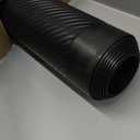 Indoor/Outdoor Rubber Runner Mat, Door Mat For Floor Protection, 27" X 10', Black (9A-110-27C-10)