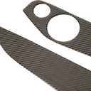 Inner Door Panel Cover, Carbon Fiber Interior Driver Memory Key Rear Speaker Decor Sticker for Benz C Class W205 GLC Class