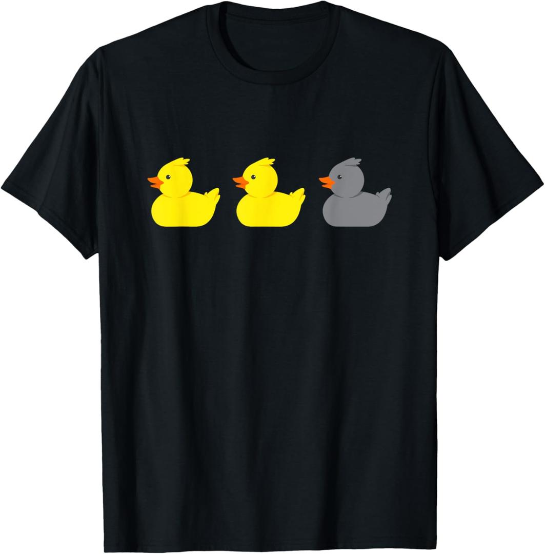 Duck Duck Grey Duck Funny Minnesota T-Shirt (Small, Black)