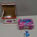 IDAODAN Electric Balloon Pump, Portable Electric Balloon Blower Machine Balloon Air Pump Dual Nozzle Rose Red 110V 600W Balloon Inflator for Party Decorations