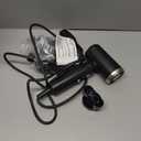 Travel Hair Dryer, Dual Voltage Mini Ionic Blow Dryer for Fast Drying, Compact Lightweight Hair Dryer with Magnetic Diffuser for Home & Travel, Portable Hairdryer International 110-240V (Black)