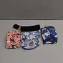 Reusable Cat Diapers 3 Pack with Good Absorbency Kitten Diapers Small for Female & Male Cats - Easy to Put On, Secure Fit (SmallNew Born-10.5"Waist)