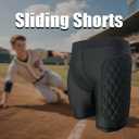 MK MOSSE KARNE Men Youth Baseball Sliding Shorts Padded Compression Shorts Protective Softball Sliding Shorts for Youth Adult (Small)