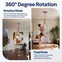 VIVOHOME Professional Spinning Dancing Pole, 45mm Portable Dance Pole for Home Fitness, Large