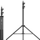 SmallRig LA-S28 Light Stand for Photography, 9.2ft/ 280cm/ 110" Spring Cushioned Lighting Stand, Max Load 5kg/ 11lbs, Compact Lightstand for Reflector, Ring Light, Softbox and COB Light