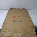 Deco 79 Metal Floral Indoor Outdoor Tall Folding 4 Shelf Bakers Rack, 25" x 12" x 68", Black