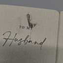 Slim Vow Books (Set of 2 - Design 2) - Soft Cream Canvas Linen Textured Cover Wedding Vow Booklets, Ceremony Speech Promise Notebook Journal, Gift for Newly Engaged Couple, 48 Lined Pages, 5.75" x 4"