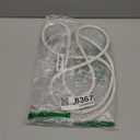 YOJOE Indoor Outdoor Extension Cord with Lighted End, 3 Prong 15A Weatherproof Power Cord, 12 Gauge Heavy Duty 8 ft White Extension Cord for Garage, Garden and Home, 12/3 SJTW UL Listed