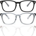 livho High Tech Blue Light Glasses - Advanced 99% Blue Light Blocking Computer Glasses - Anti Eyestrain & UV Glare Protection, Pack of 3