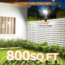 Clip On Solar Lights Outdoor, Motion Sensor Outdoor Lights, 92 LEDs 600LM Solar Fence Lights Outdoor Waterproof,Security Lights for Fence, Deck, Gutter (2, Clamp/Black/6000K)