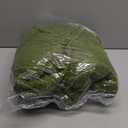 Amlie Home Checkered Chenille Knit Throw Blanket for Couch, Classic Texture Decorative Soft Blanket for Sofa, Chair & Bedroom, 50"x60", Olive Green