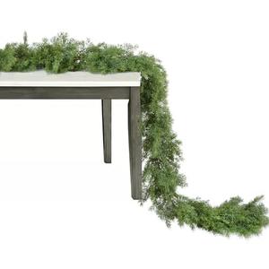 JoyHome 6FT Pine Christmas Garland Clearance, Artificail Christmas Greenery Garland, Realistic Cedar Cypress Garland for Holiday Mantel Fireplace Table Centerpiece Party Decoration