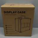 Graded Card Storage Box for PSA with TSA Lock, Aluminum Alloy Trading Card Case with Display Window, Slab Case with 8 Removable Dividers for CGS, BGS, Top Loaders and Sports Cards (Black)