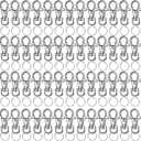 200 Pcs Keychain Hooks with Key Rings,1.38inch Metal Swivel Lobster Claw Clasps for DIY Crafts, Lanyard Making.(Claw Clasp 100pcs+Key Ring 100pcs)