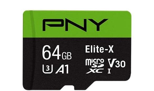 PNY Elite-X MicroSDXC Flash Card, 64GB