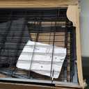 Dog Kennel Outside with Roof, 4'x4'x4.5' Outdoor Dog Kennels for Large Dogs, Heavty Duty Welded Dog Crate Playpen with UV-Resistant Waterproof Cover