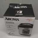 AROMA Digital Rice Cooker, 4-Cup (Uncooked) / 8-Cup (Cooked), Steamer, Grain Cooker, Multicooker, 2 Qt, Stainless Steel Exterior, ARC-914SBD