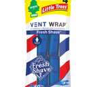 LITTLE TREES Car Air Freshener. Vent Wrap Provides Long-Lasting Scent, Fresh Shave Pack Of 4