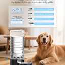Heouvo 2.5 Gallon Automatic Dog Water DispenserWide Mouth for Easy Hand-in CleaningRemovable Stainless Steel Bowl, Gravity Refilling Large Capacity for Cats and Dogs, Multi-Pet Homes